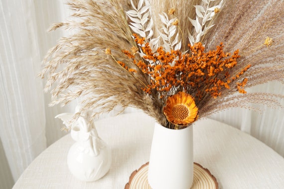 パンパスグラス ドライフラワー ガラス花瓶 セット 15本セット 家具・インテリア パンパスグラス ドライフラワー ガラス