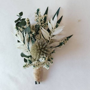 Boutonnières/Wedding Boutonniere/Dry Flower Boutonniere/Mini Dried Flower Bouquet/Dried Boutonniere/Bridegroom Boutonniere