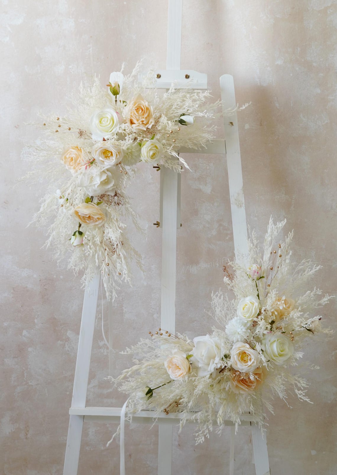 Boho Wedding Arrangement,welcome Sign,wedding Sign Flower,pampas Grass ...