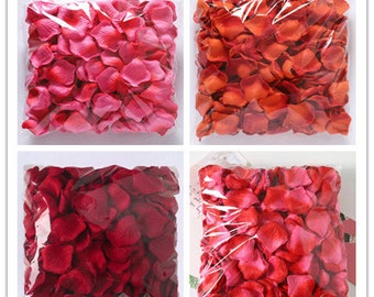 4 Colors Red silk rose petals, 4500 petals, silk rose petals, used for weddings, parties, birthday parties