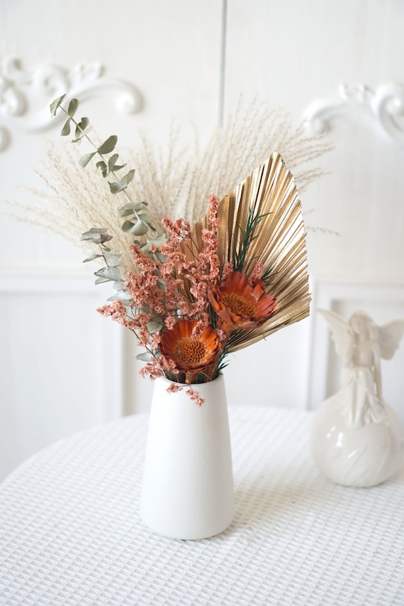 100 Mazzi Di Fiori Secchi Naturali - Decorazioni Boho Per Casa, Matrimoni, Fai-Da-Te Con Erba Di Pampa