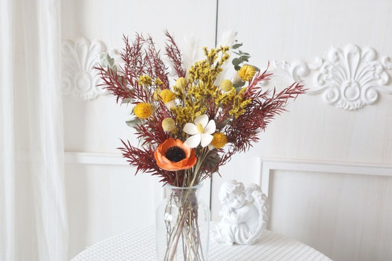 Bouquet di fiori secchi, bouquet di erba della pampa, riempitivo di vasi, fiori  secchi, decorazione floreale naturale, composizione floreale, decorazione  domestica, bouquet domestico -  Italia