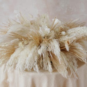 60cm*40cm Wedding Centerpiece,Pampas Grass Center Flower,Wedding Floral Arrangement,Dried Flower Centerpiece,Wedding Centerpieces