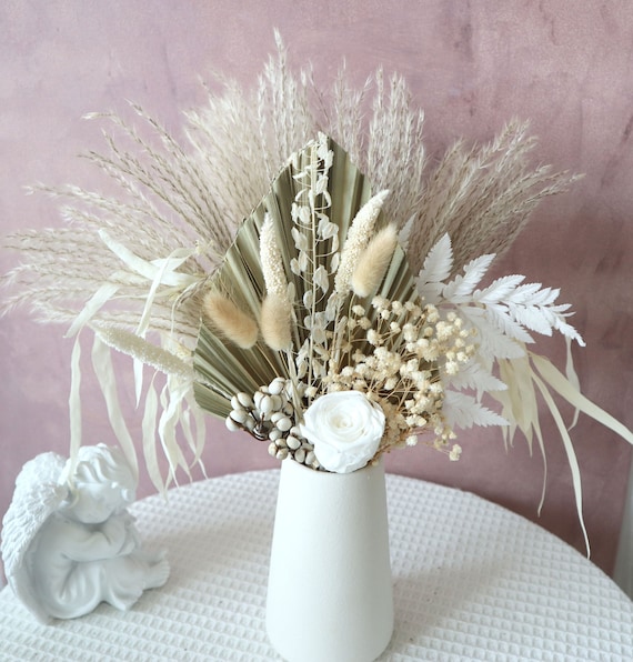 Ramo de flores secas, ramo seco natural, arreglo de flores secas,  decoración de escritorio, decoración del hogar -  España