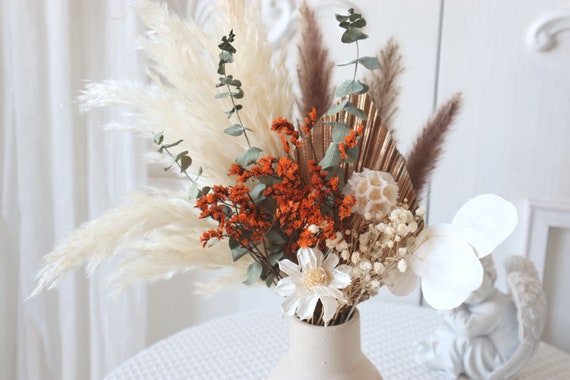 ECYC Ltd 1 ramo de flores secas naturales, ramo de flores secas, pequeño  ramo de flores para decoración del hogar de boda, fabricación de  ramilletes