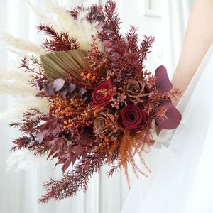 Wedding bouquet,Bridal bouquet,Dried flower bouquet,Pampas Grass bouquet,Natural flower decor,Flower Arrangement,Wedding decoration