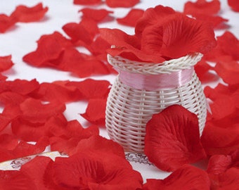 1000 petals,Red silk Rose Petals,For weddings, parties, birthday parties