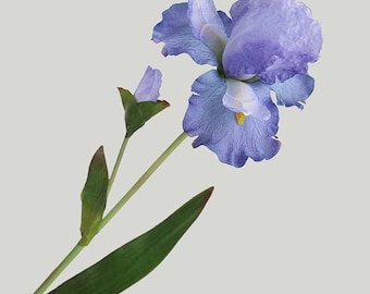 Artificial Iris Flower,Blue Silk Iris,Artificial Plant Stem,Wedding Decor,Home Decor,DIY Bouquets,Centerpieces,Kitchen Decor,Window Decor