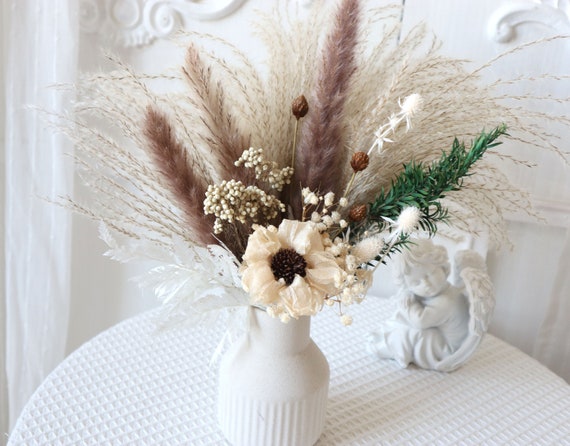 Bouquet di fiori secchi,bouquet di erba di pampa,riempitore di vasi,fiori  secchi,decorazioni floreali naturali,composizione floreale,decorazione  domestica, bouquet domestico -  Italia
