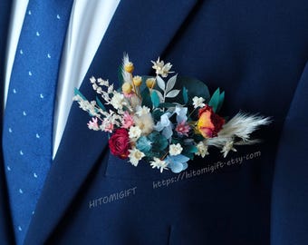 Hochzeit Boutonniere/Trockenblumen Boutonniere/Mini Trockenblumenstrauß/Party Boutonniere/Bräutigam Boutonniere/Trauzeugen Boutonniere/Boutonniere