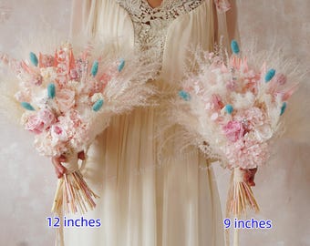 Blush bridal bouquet, Blush pink flower bouquet,Blush rustic bouquet,Summer wedding,Wedding flowers,Garden wedding