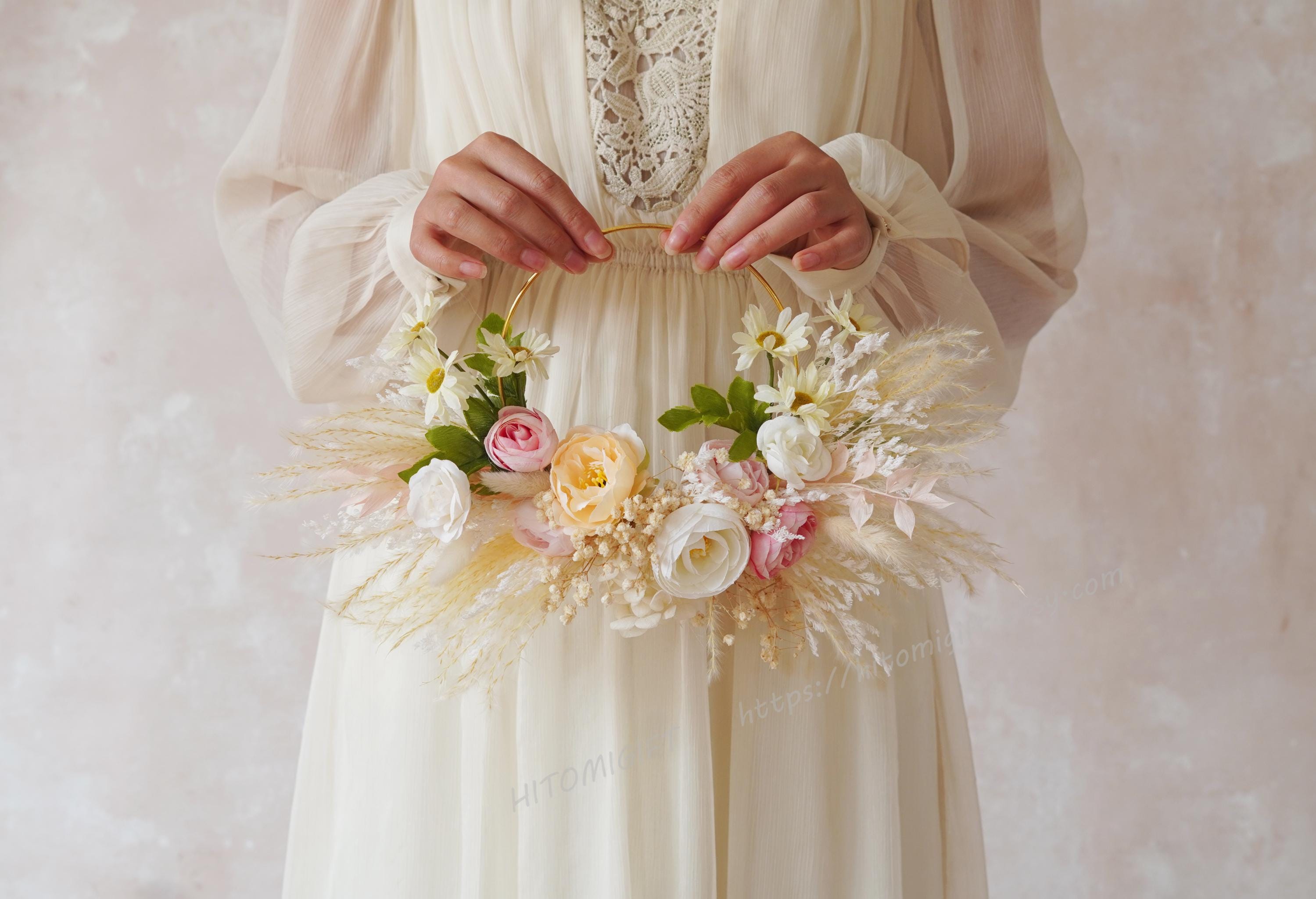 Bridal hoop bouquet - Etsy 日本