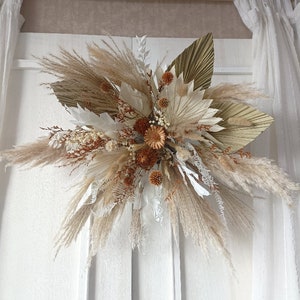 Dusty Wedding Archway Flower,Rust Orange Wedding Corner Swag,Swag for Arch,Outdoor Wedding Backdrop, Floral Arch Arrangement,Arch Flowers