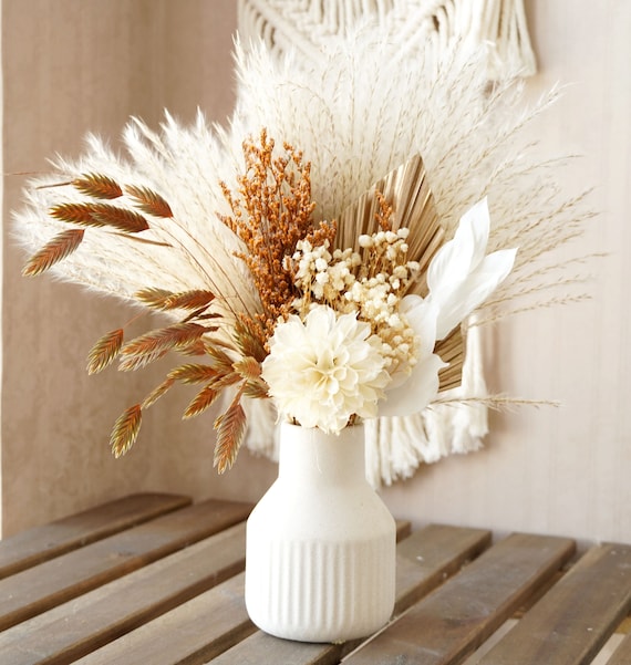 Bouquet di fiori secchi, bouquet Pampas Grass, riempitivo vaso