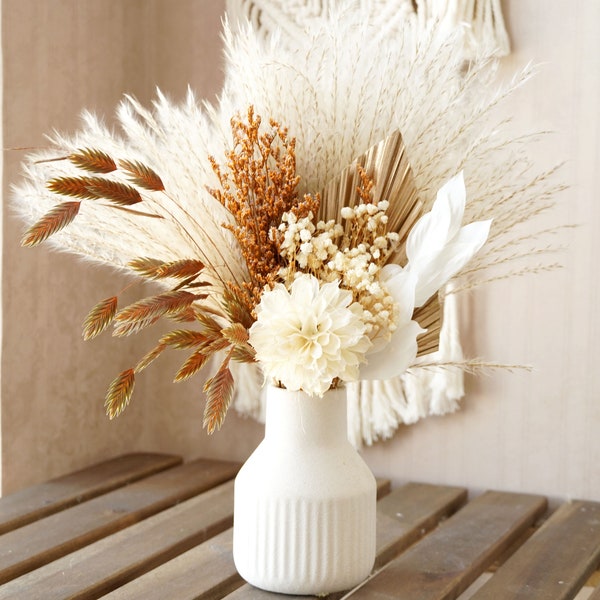 Dried flower bouquet,Pampas Grass bouquet,vase filler,dried flowers,natural flower decor,Flower Arrangement,home decoration, home bouquet