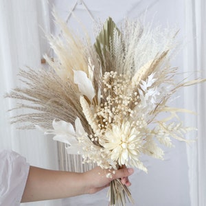 Wedding bouquet,Dried flower bouquet,Pampas Grass bouquet,Natural flower decor,Flower Arrangement,home decoration, home bouquet