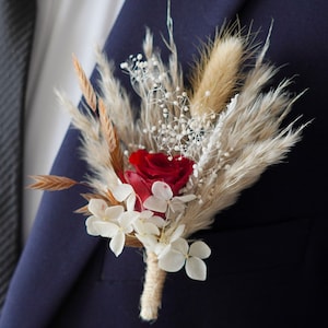 Boutonniere/Wedding Boutonniere/Dry Flower Boutonniere/Mini Dried Flower Bouquet/Handmade Boutonniere/Dried Boutonniere