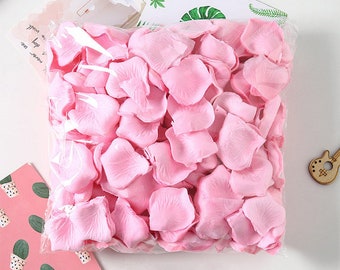 4500 petals,Pale pink silk rose petals,For weddings, parties, birthday parties