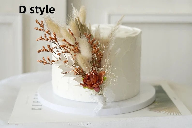 Cake Topper Dried Flower Cake Topperparty Cake Etsy UK