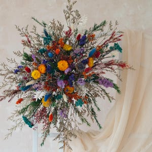 Wedding Arch Flowers,Limonium flower arrangement,Wedding Decoration,Boho Pampas Arrangement,Wedding Arch Decoration