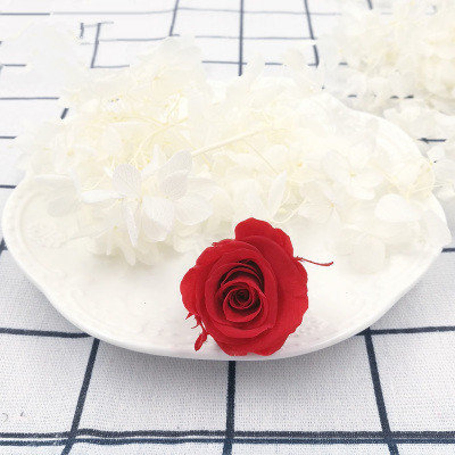 Red Dried Flower Real Preserved Flower David Austin Rose Etsy