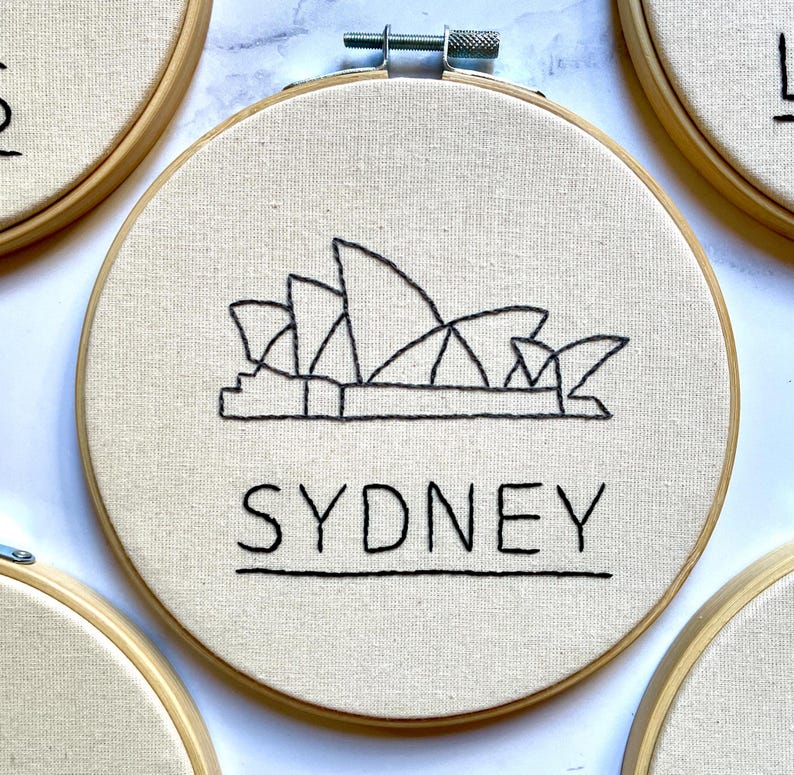World Cities Embroidery Patterns: London, Sydney, Rome, Paris, New York ...