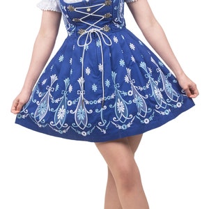 short oktoberfest dress Authentic German Dirndl Dress Short Sleeve 2-Piece Bavarian Oktoberfest Outfit for Women