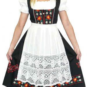 Oktoberfest Size 34 to 52!! Dirndl Trachten Dress 3tlg Original Lifos!!! 0430. 
