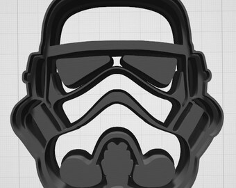 Galaktische Eleganz: Stormtrooper Helm Ausstechform - Perfekt für Star Wars Backprojekte