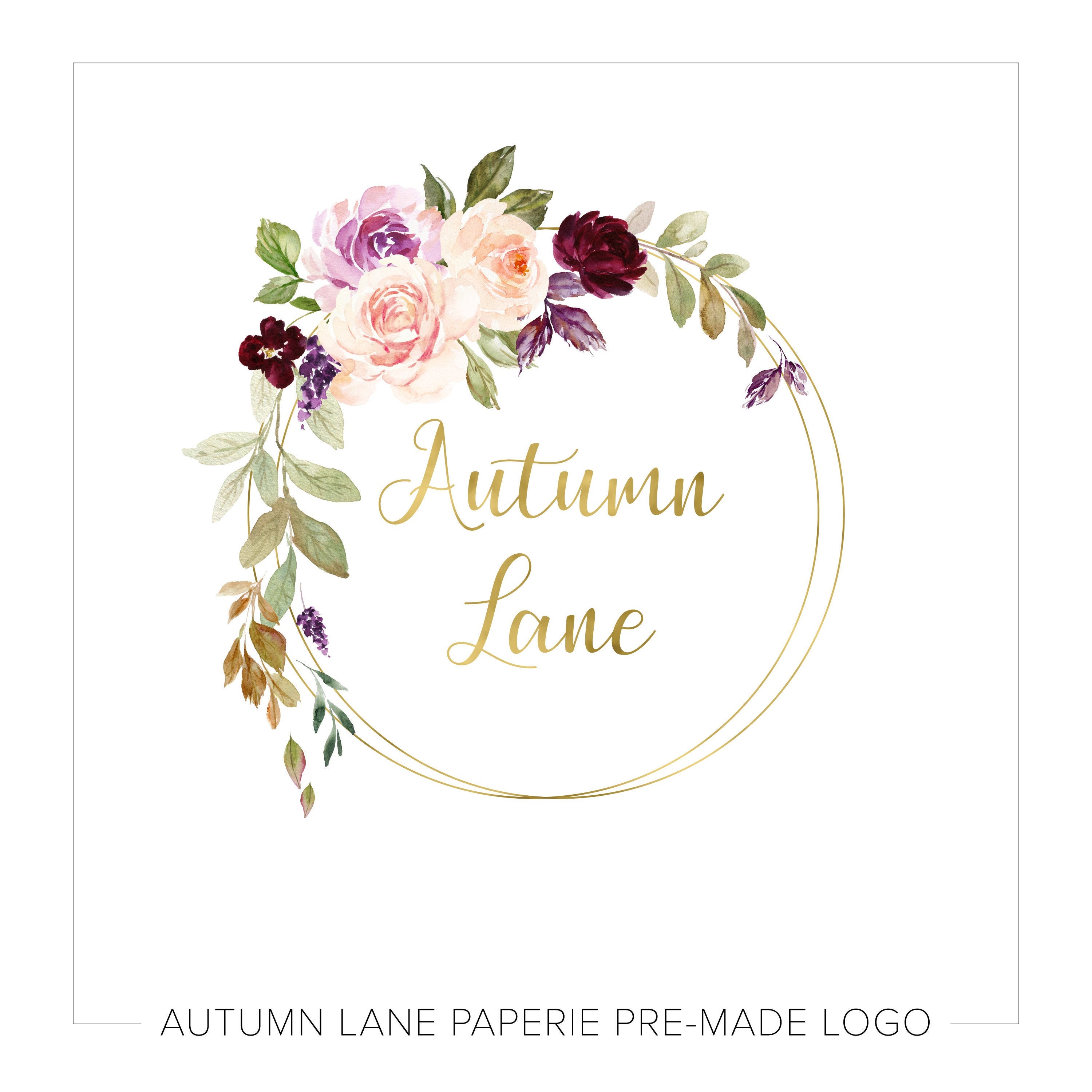 Logo Design Company Logo Website Logo Business Logo Floral - Etsy