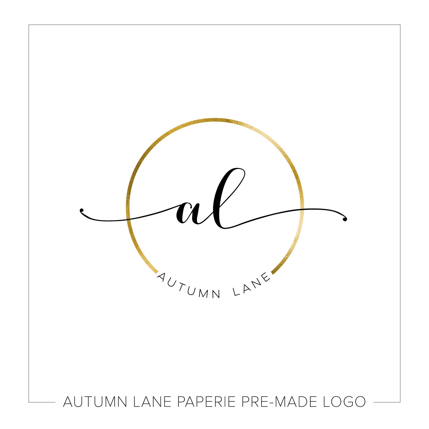 Premade Logo Design Simple Logo Circle Logo Watermark Logo - Etsy