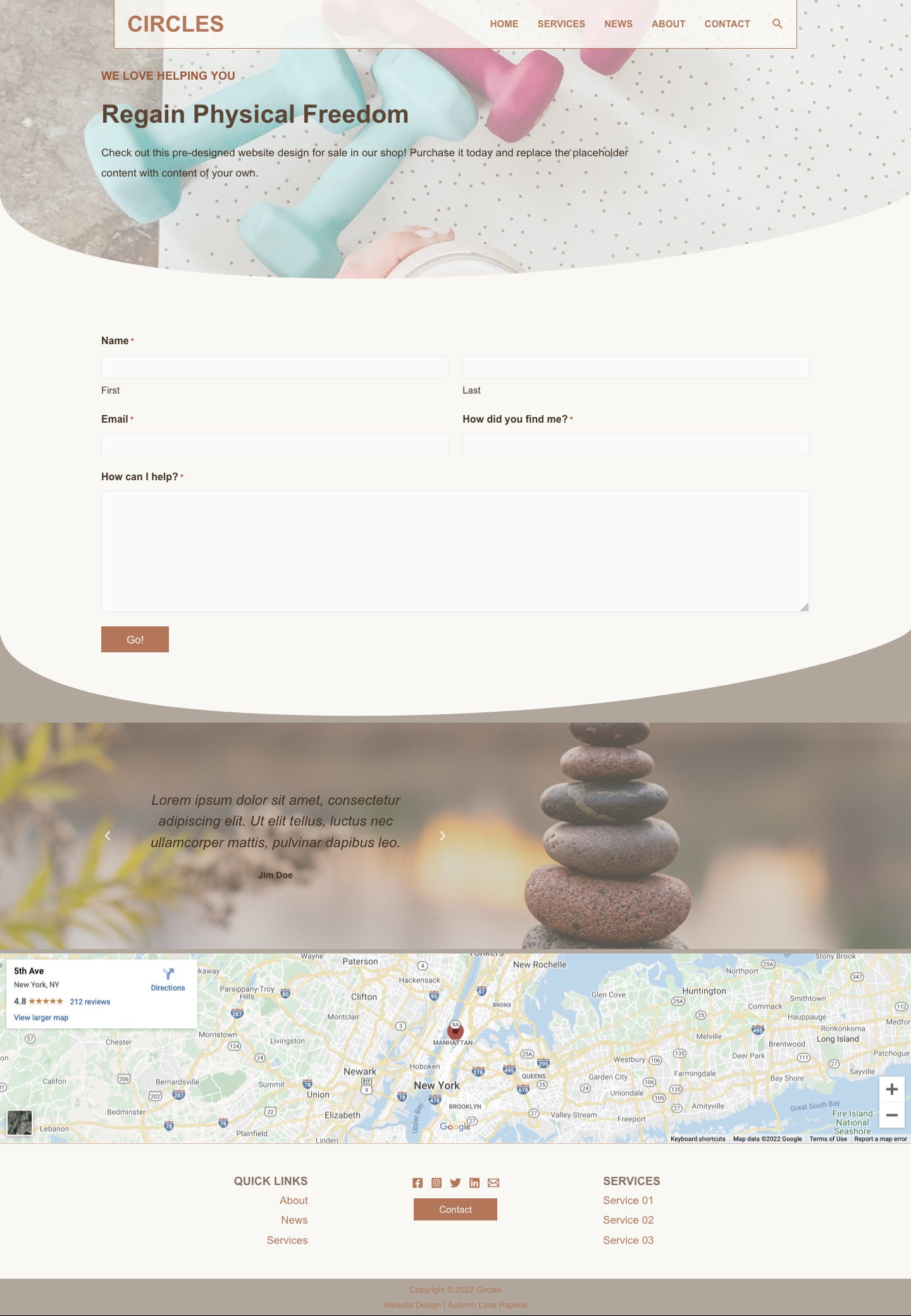 Wordpress Website Circles Mobile Responsive Woocommerce - Etsy