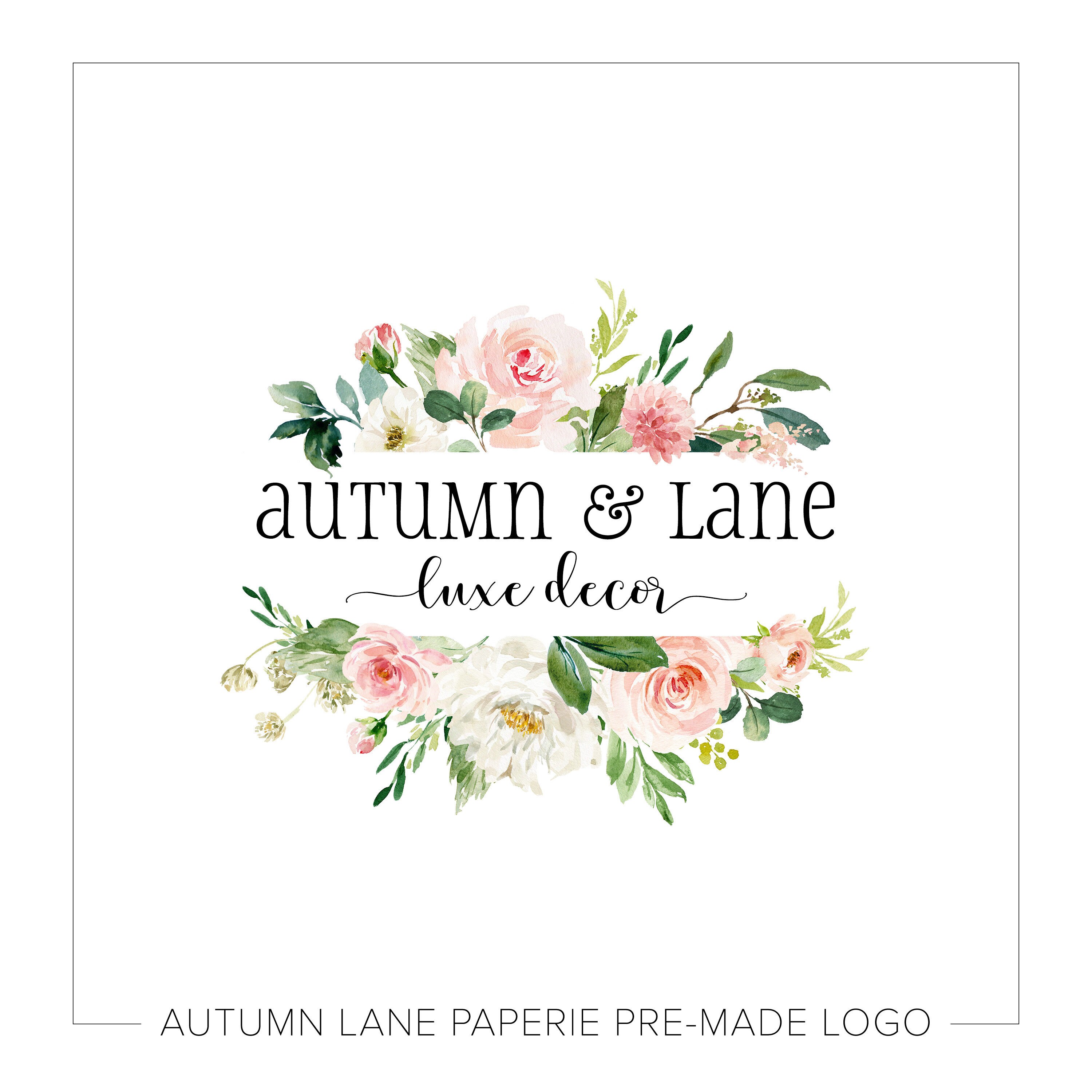 Logo Design Company Logo Website Logo Business Logo Floral - Etsy