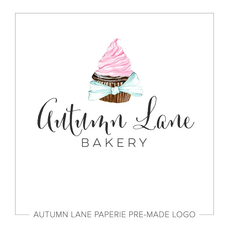 Premade Logo Design Watermark Logo Bakery Logo Cake Logo Etsy