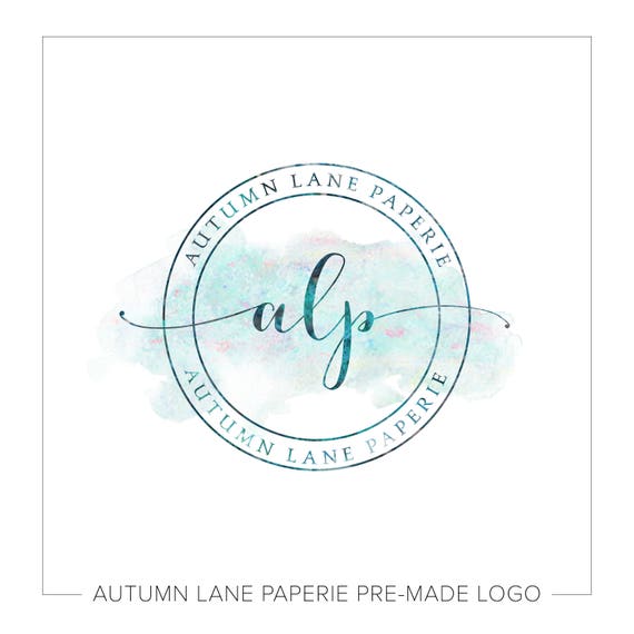 Premade Logo Design Simple Logo Circle Logo Watermark Logo | Etsy