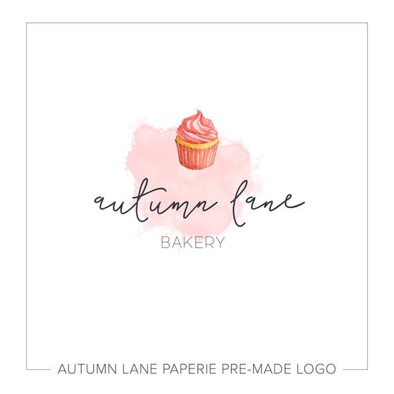 Premade Logo Design Watermark Logo Bakery Logo Cake Logo Etsy