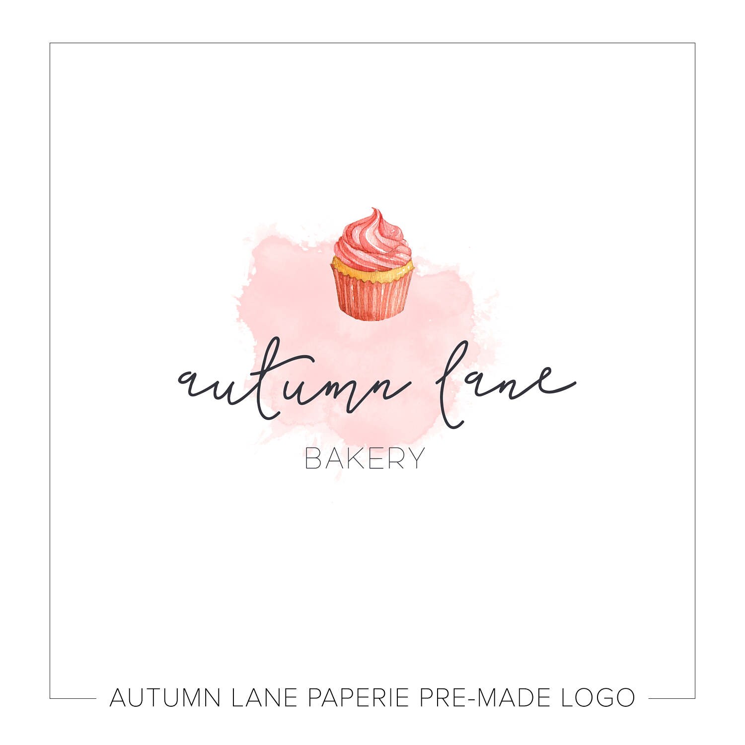 Premade Logo Design Watermark Logo Bakery Logo Cake Logo