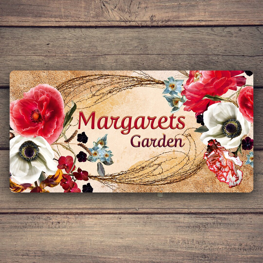 Personalisierte Gartenschild Gemüse Garten Schild Kräuter | Etsy