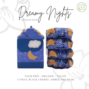 Dreamy Nights | Vegan | Palm Free | Handcrafted  Organic Moisturizing Soap