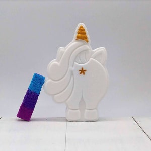 Magical Farts | Large Bath Bomb | Rainbow Surprise Bath Bomb image 1