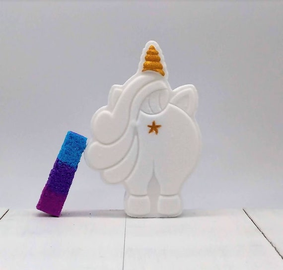 Magical Farts | Large Bath Bomb | Rainbow Surprise Bath Bomb