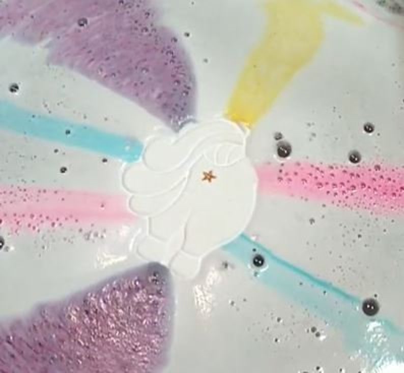 Magical Farts | Large Bath Bomb | Rainbow Surprise Bath Bomb image 2