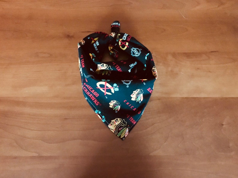 Chicago Blackhawks Dog BandanaHockey Pet AccessoryReady To Etsy