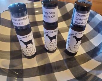 Real men's organic beard oil, 3mls