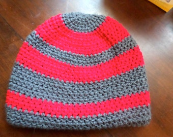 Crochet Striped Beanie