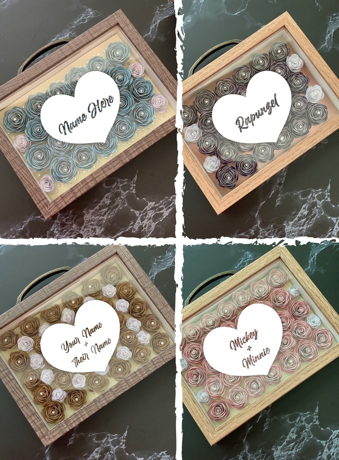 Custom 5 x 7 Money Bank/ Shadow Box/ Picture Frame with Etsy