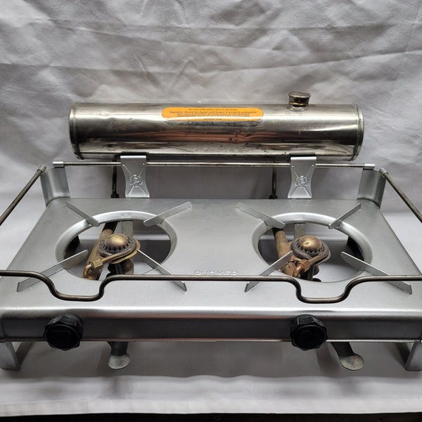 Vintage Punker 2 burner alcohol stove, Made in Sweden