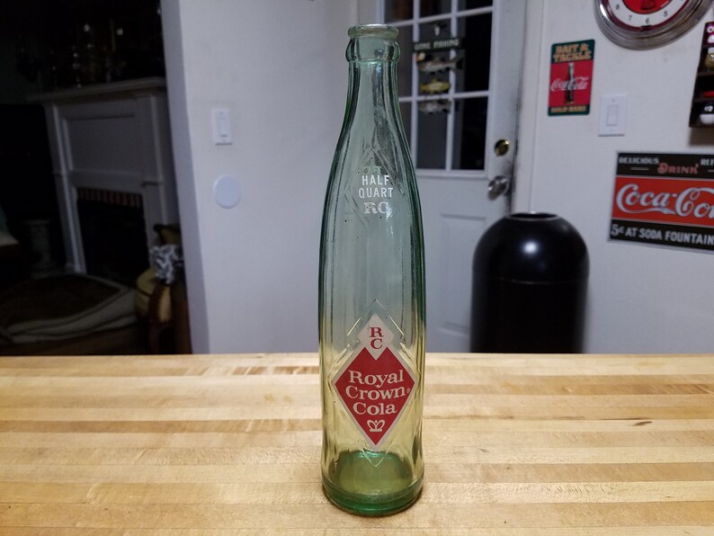 Vintage Royal Crown Cola bottle 16oz NICE | Etsy