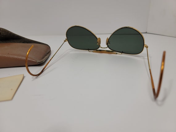 Vintage RAY BAN Bausch & Lomb glass Aviator Sungl… - image 2