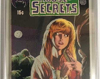 House of Secrets 92 First Appearance of Swamp Thing from 1971 CGC Graded 7.0